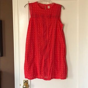 Cotton eyelet dress from Gap size small